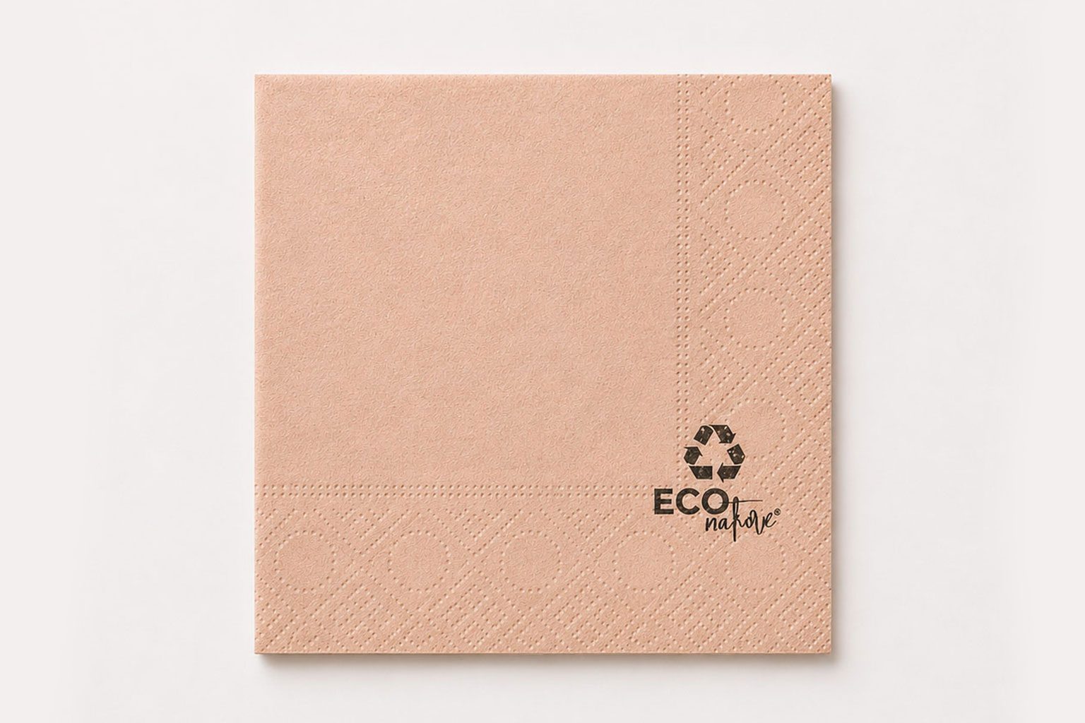 Servilleta Cenefa 20x20cm Eco Nature, 4.800uds