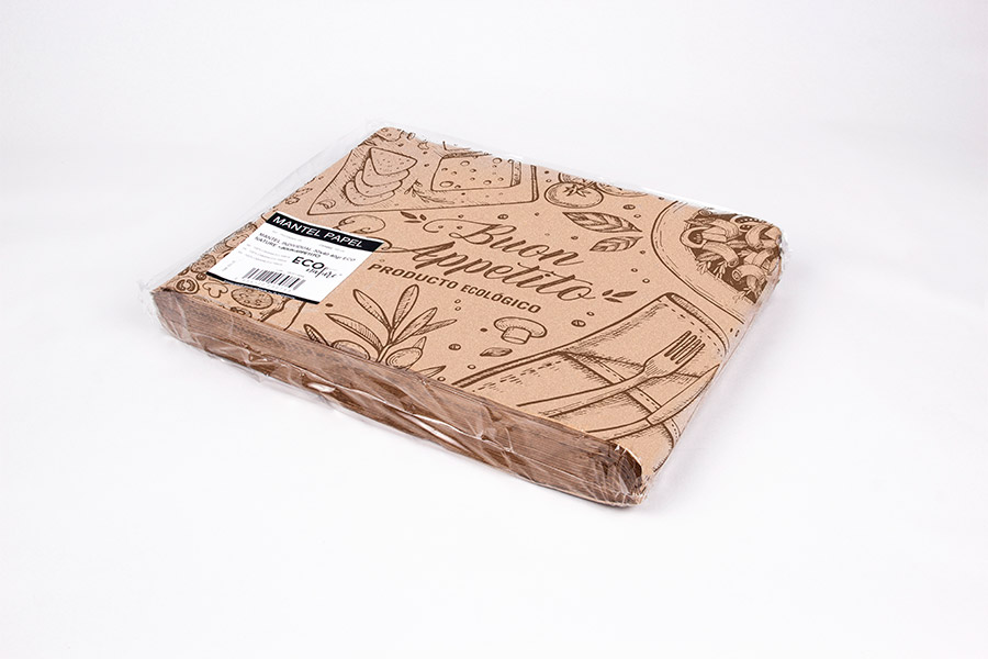 Mantel Papel 30x40cm 40gr Eco Nature Deco. Buon Appetito, 1.000uds (2x500)