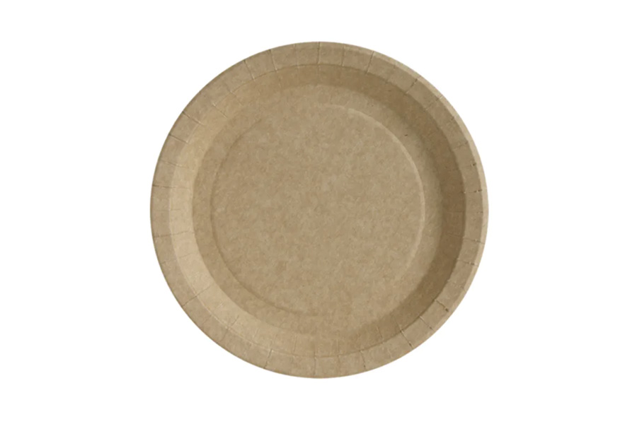 Plato Cartón Antigrasa Mod. Europa 22cm 195gr Kraft, 50uds