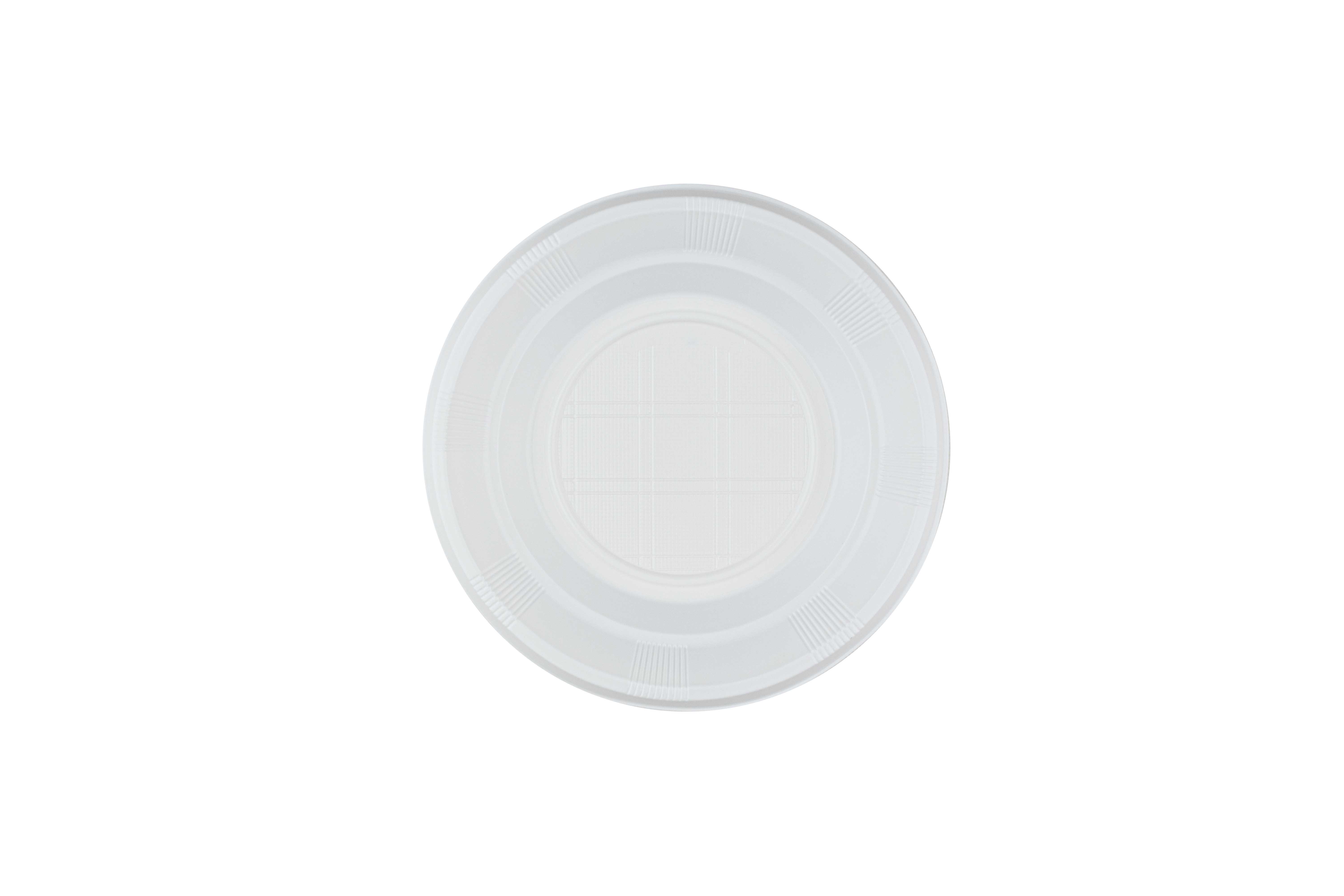 Plato Hondo PS Reutilizable 20cm Blanco, 100uds x 18pq