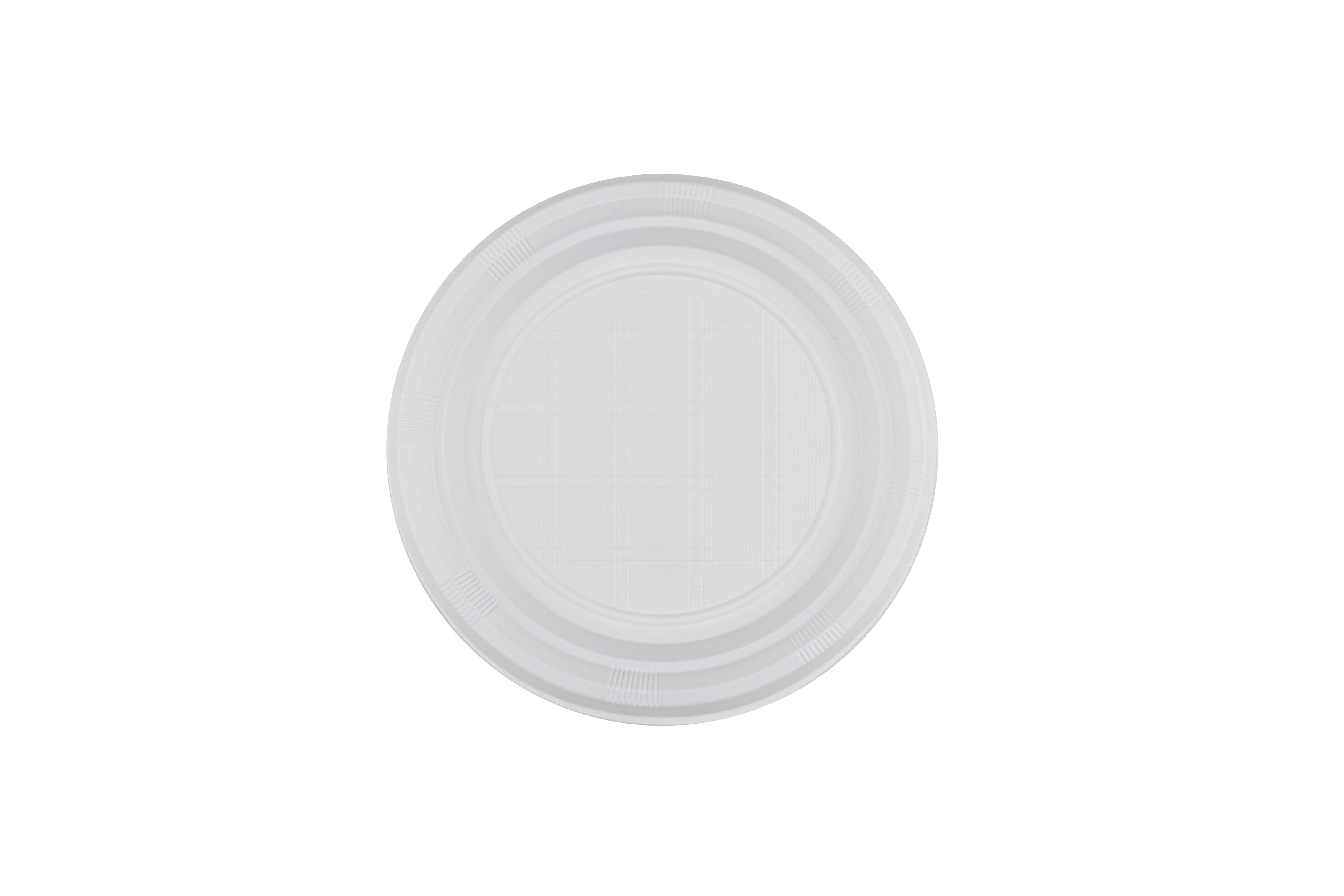 Plato LLano PS Reutilizable 22cm Blanco, 100uds x 12pq