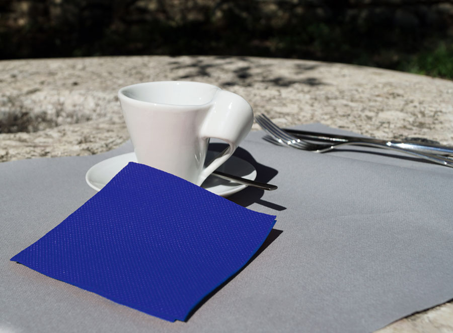 Servilleta Micropunto 20x20cm Azul, 2.400uds