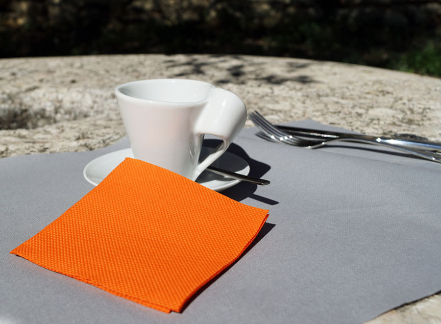Servilleta Micropunto 20x20cm Naranja, 2.400uds