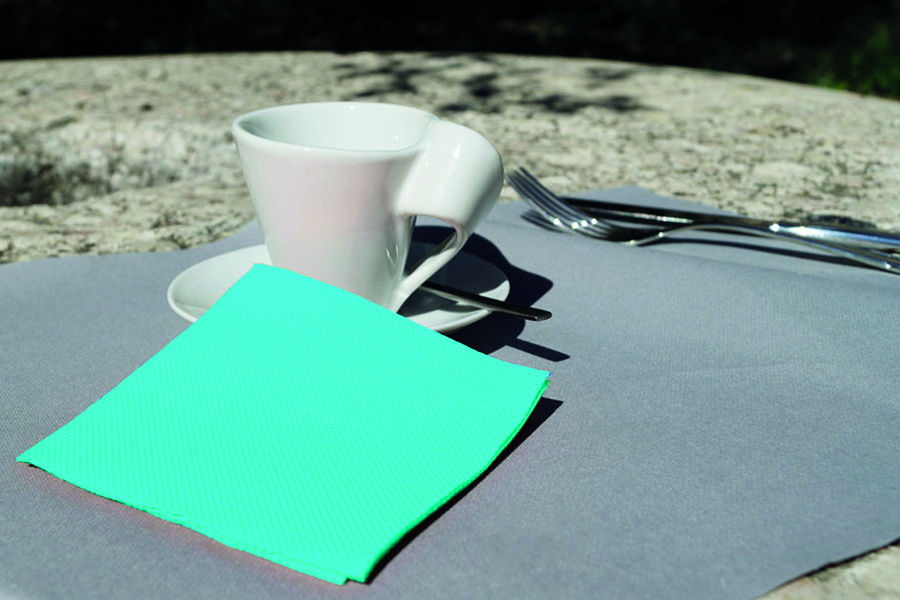Servilleta Micropunto 20x20cm Turquesa, 2.400uds