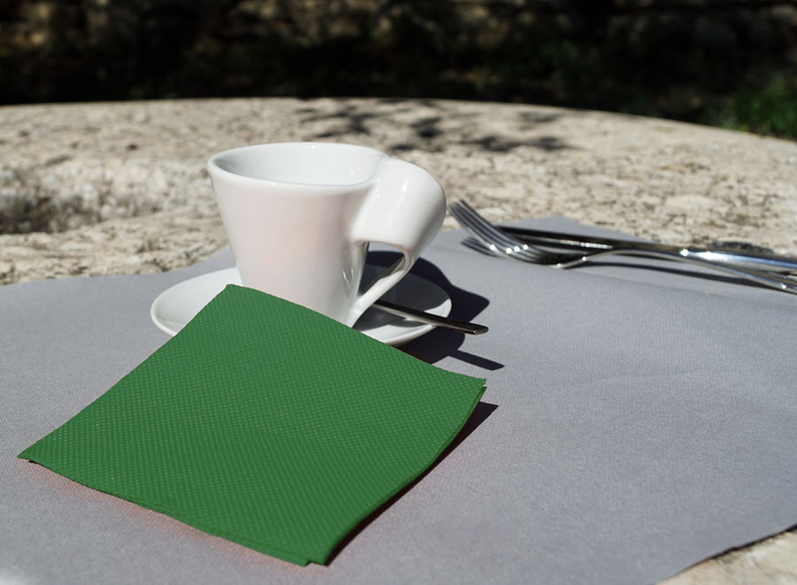 Servilleta Micropunto 20x20cm Verde, 2.400uds