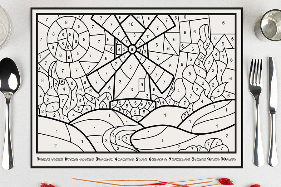 Mantel Papel 28x40,5cm 80gr Deco. Molino Imp. Offset, 500uds