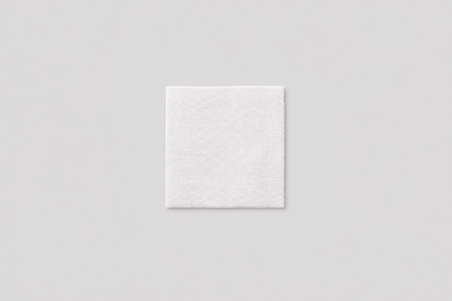 Servilleta Punta Punta 20x20cm Blanco, 3.000uds