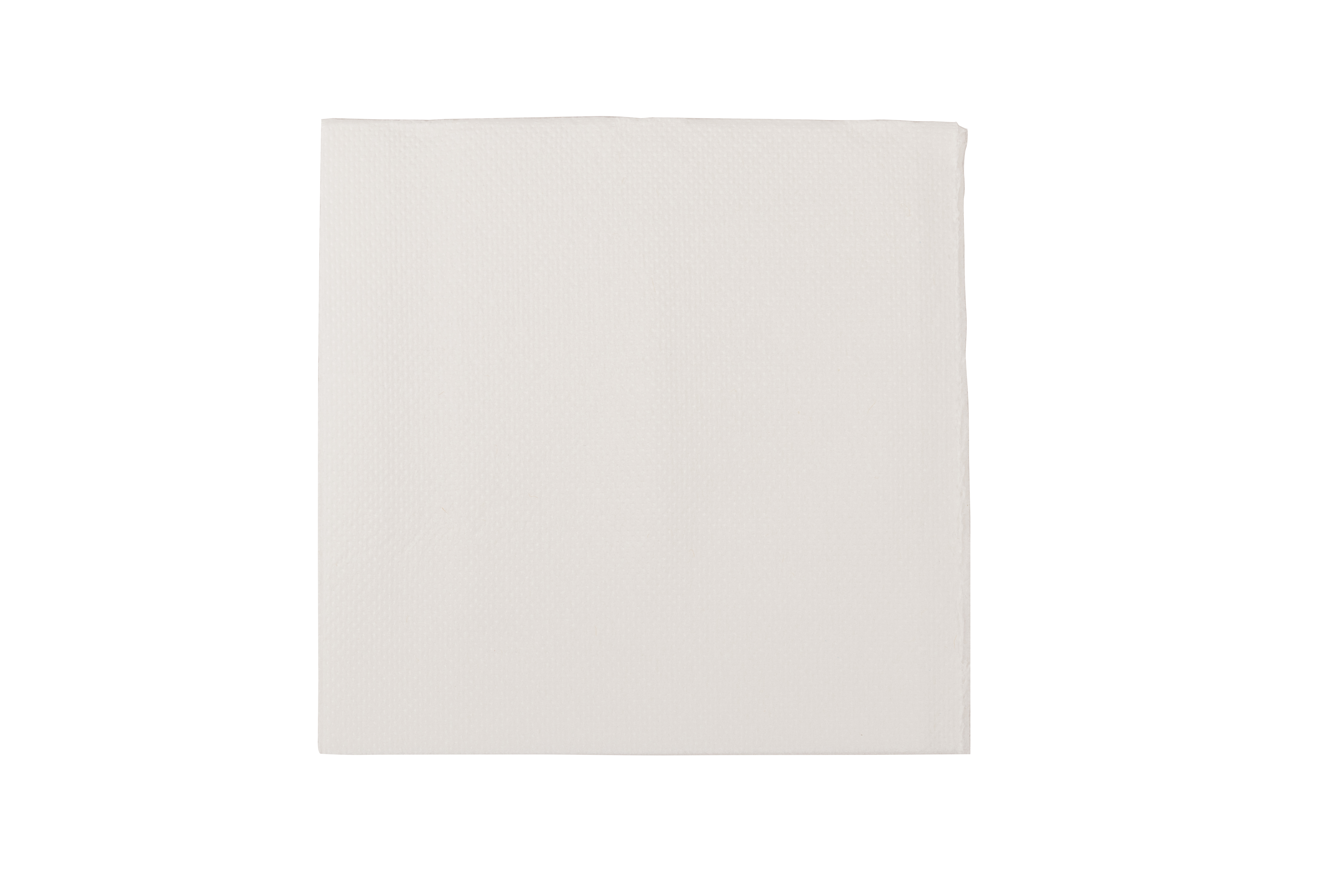 Servilleta Punta Punta 20x20cm Blanco, 3.000uds
