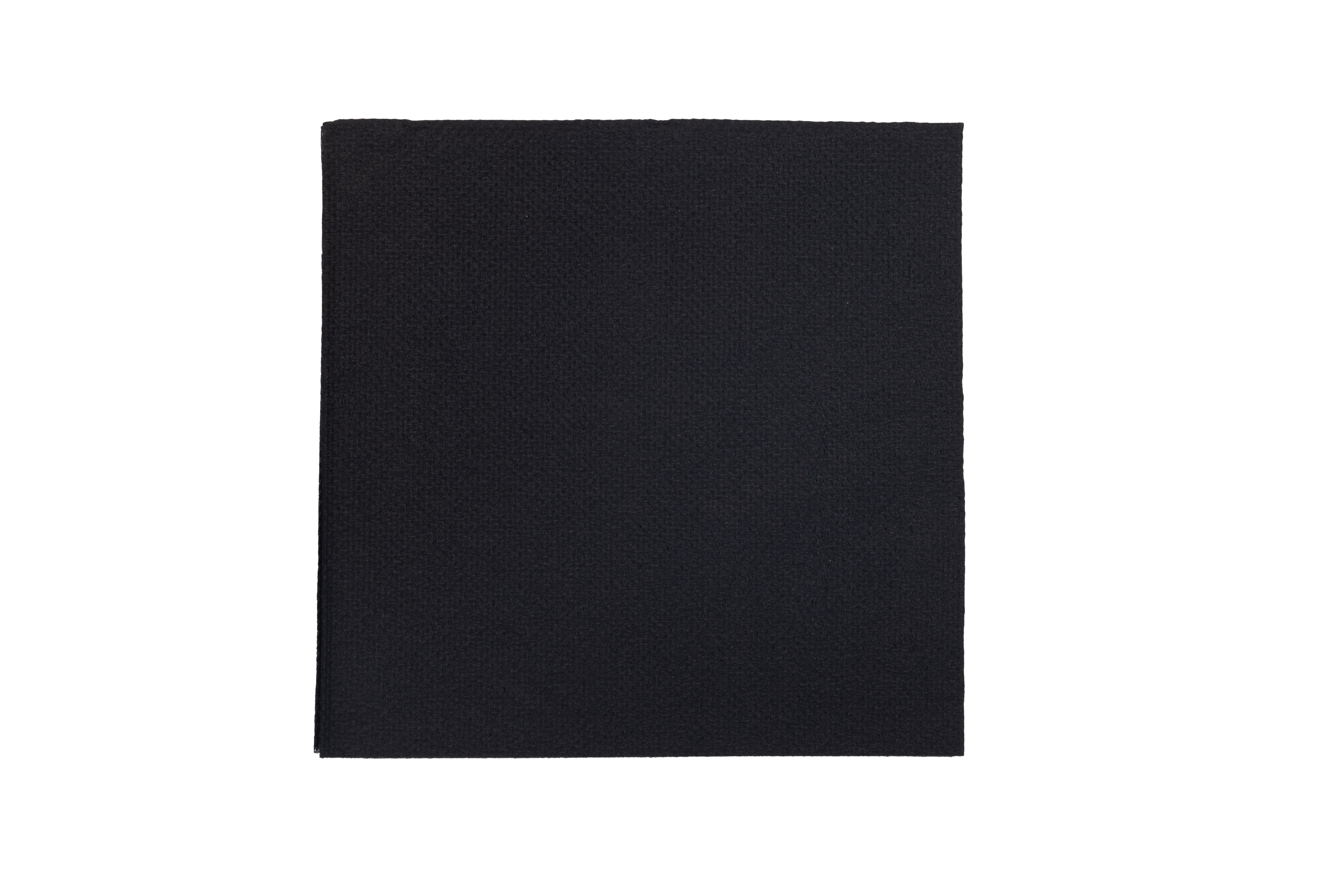 Servilleta Punta Punta 20x20cm Negro, 3.000uds