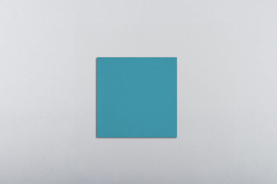 Servilleta Punta Punta 20x20cm Turquesa, 3.000uds