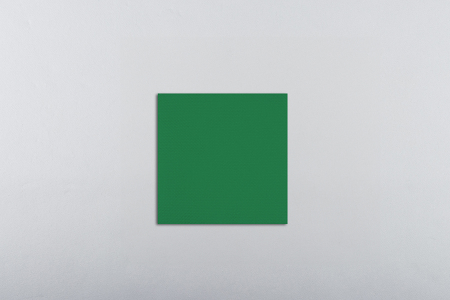 Servilleta Punta Punta 20x20cm Verde, 3.000uds