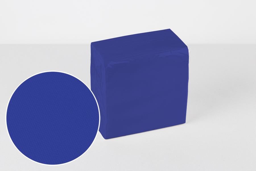 Servilleta Punta Punta 33x33cm Azul, 50uds 27pq