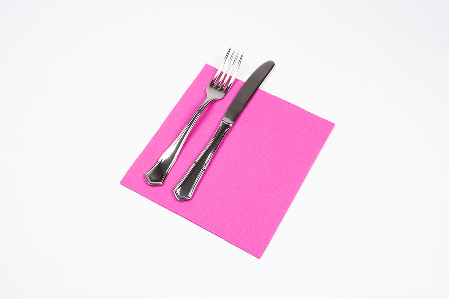 Servilleta Punta Punta 38x38cm Fucsia, 960uds -Sentiment-