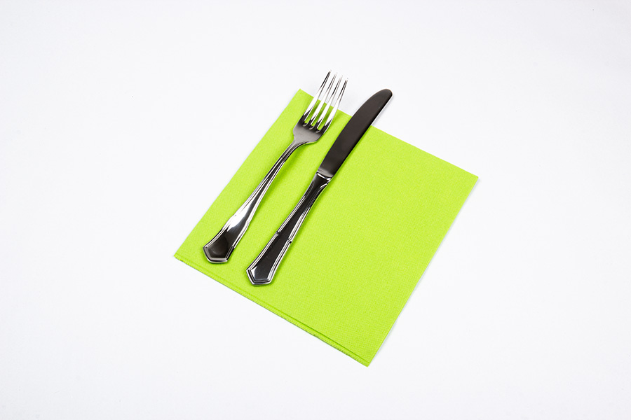 Servilleta Punta Punta 38x38cm Pistacho, 960uds -Sentiment-