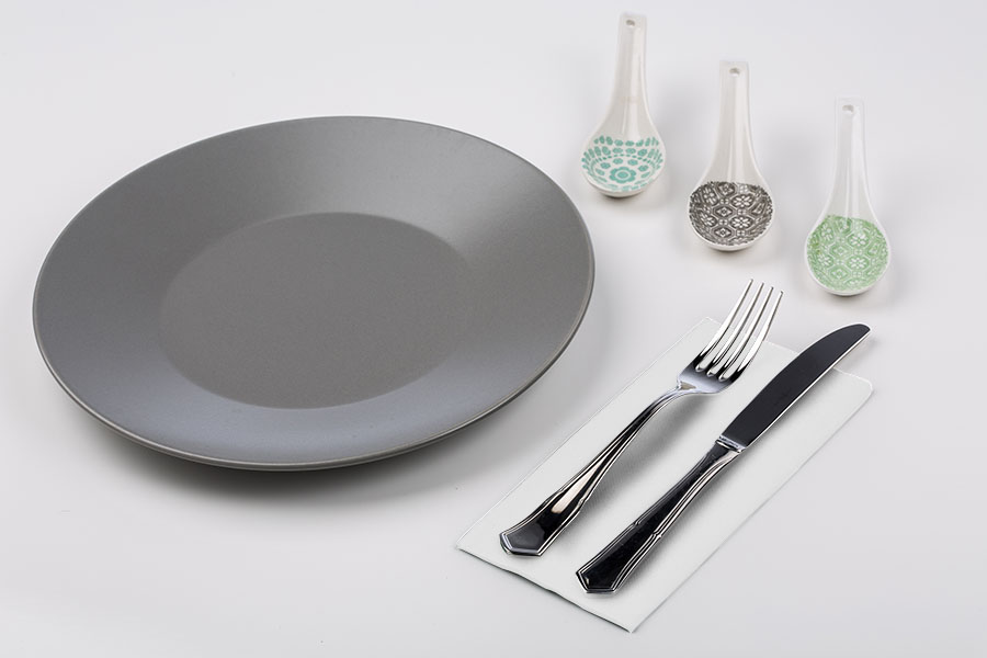 Servilleta Punta Punta 40x40cm Pleg. 1/8 Blanco, 1200uds