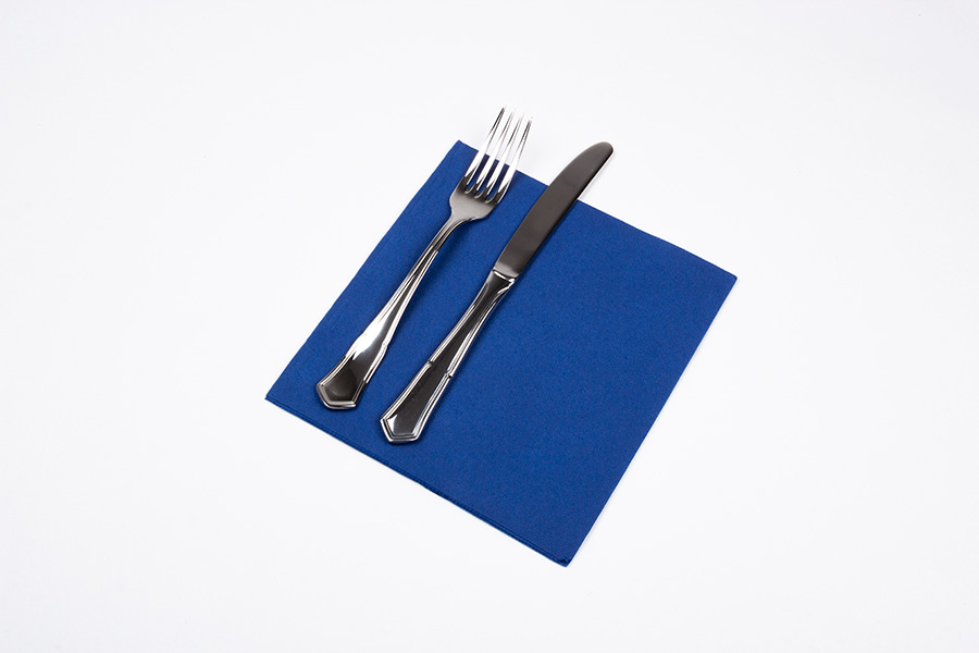 Servilleta Punta Punta 40x40cm Azul, 50uds 24pq