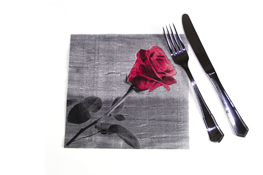 Servilleta Punta Punta 40x40cm Deco. Bella, 600uds