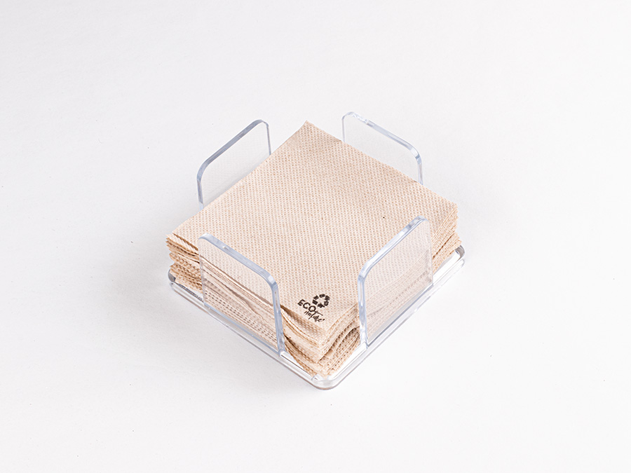 Servilleta Punta Punta 20x20cm Eco Nature, 3.000uds