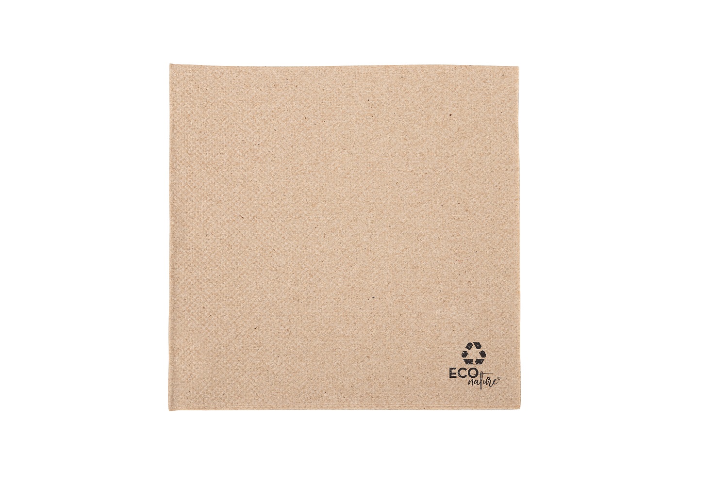 Servilleta Punta Punta 20x20cm Eco Nature, 3.000uds