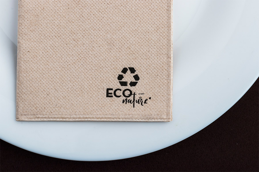 Servilleta Punta Punta 30x40cm Eco Nature, 2.400uds