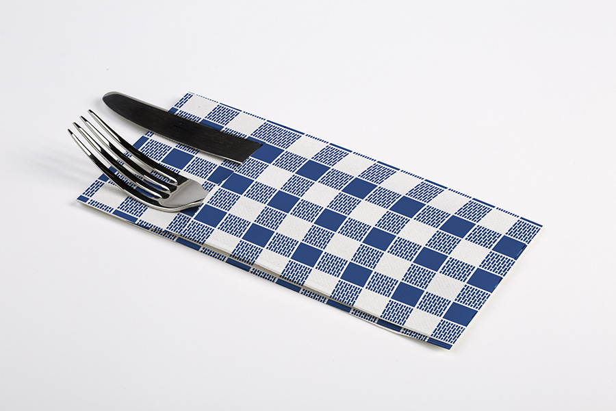 Kangucel Punta Punta 40x40cm Deco. Vichy Azul, 960uds