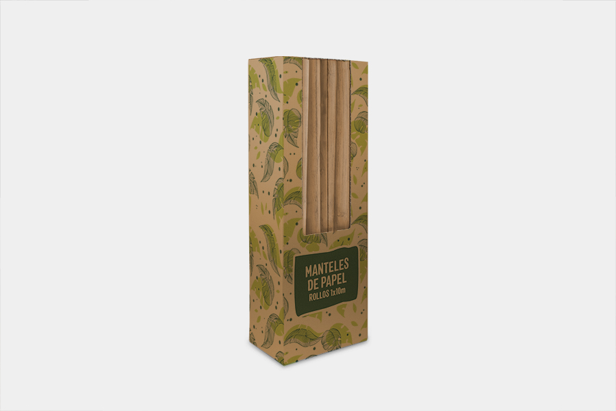 Rollo Mantel Papel 1x10m 40gr Eco Nature Deco. Madera