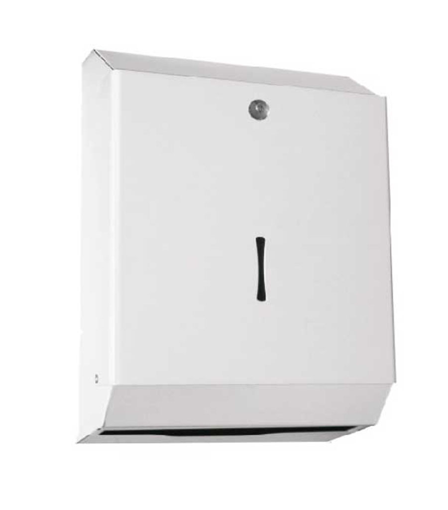 Dispensador Portatoallas Acero Inoxidable Blanco