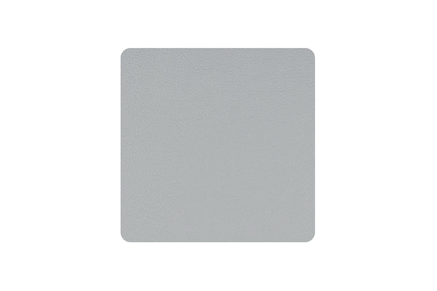 Posavasos Polipiel Cuadrado 10x10cm Gris-Negro, 6uds x 10pq