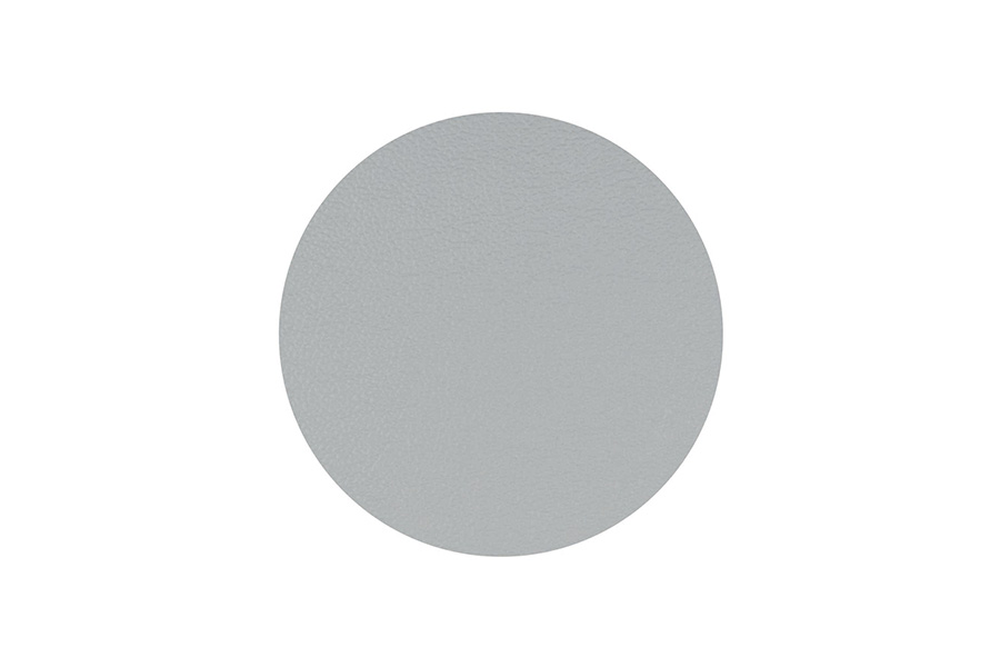 Posavasos Polipiel Redondo 10x10cm Gris-Negro, 6uds x 10pq