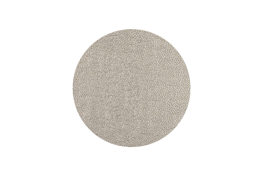 Posavasos Polipiel Redondo 10x10cm Plata-Oro, 6uds x 10pq