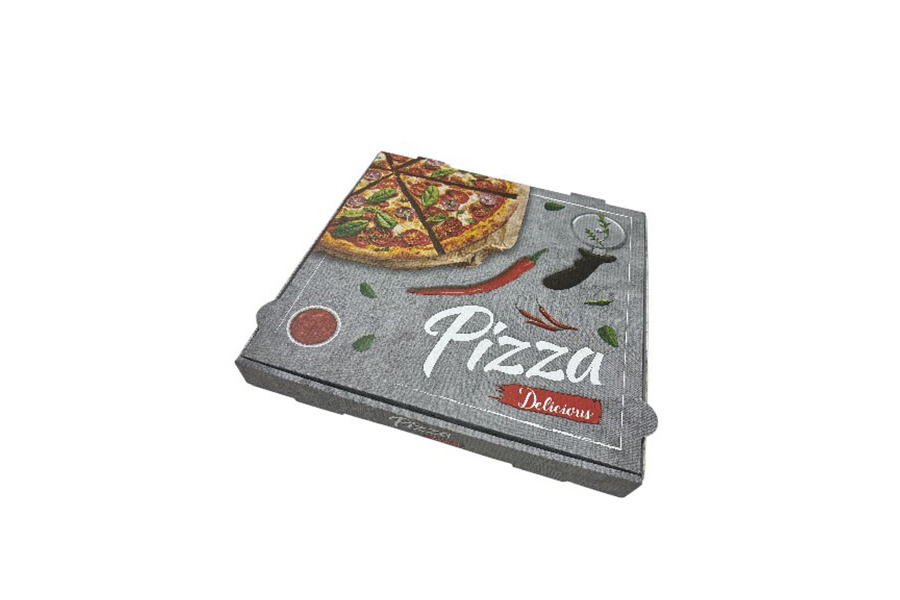 Caja Cartón Pizza Mod. "Delis" 26x26cm, 100uds