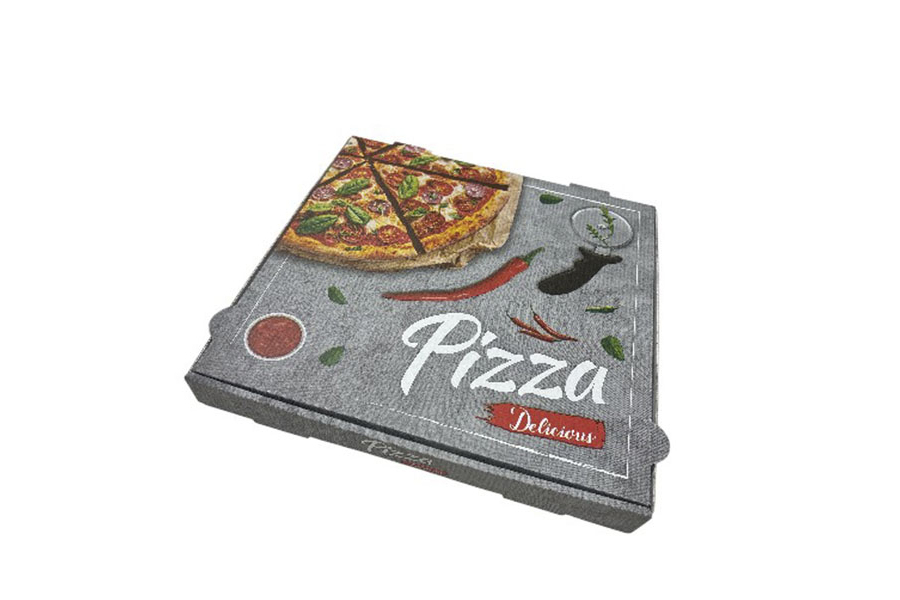 Caja Cartón Pizza Mod. "Delis" 33x33cm, 100uds