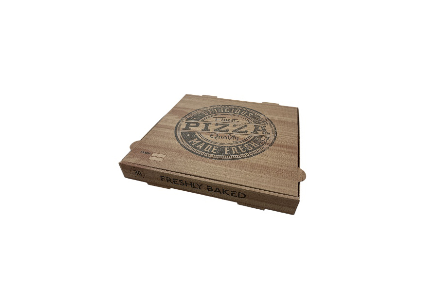 Caja Cartón Pizza Natural Mod. "Quality" 30x30cm, 100uds