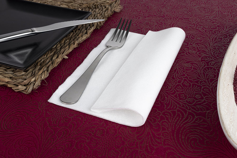 Servilletas Softex 40x40cm 50gr Blanco, 600uds