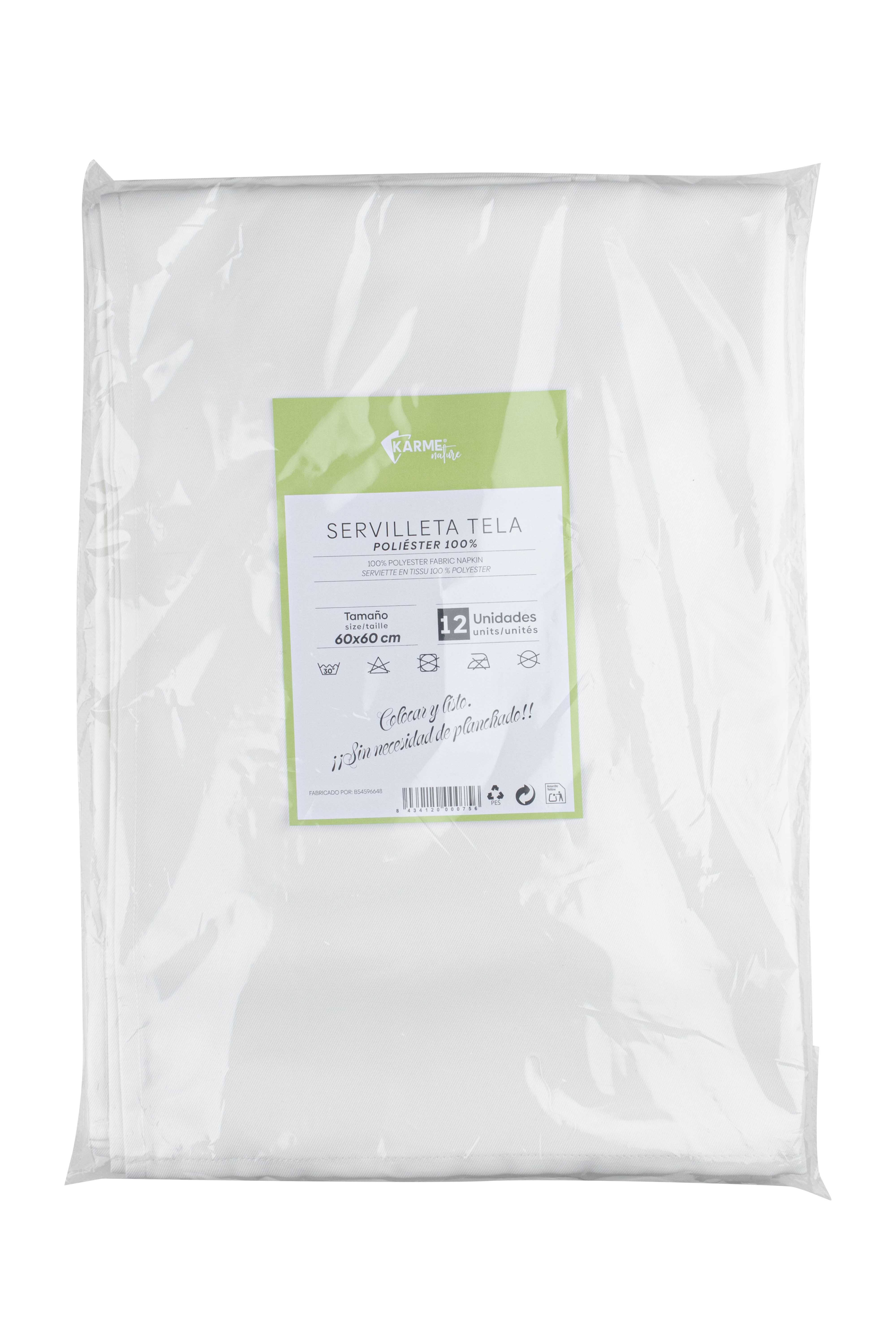 Servilleta Tela 60x60cm 100% Poliéster