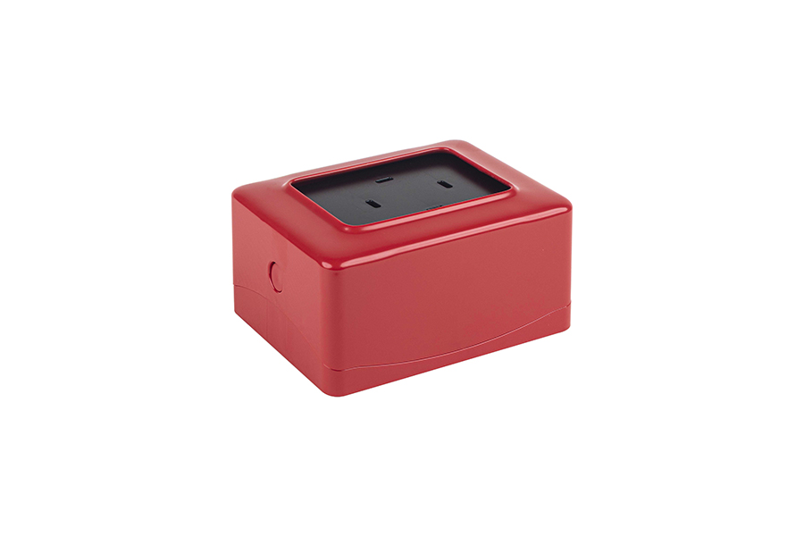 Servilletero Miniservis Horizontal 17x17cm Rojo, 12uds.