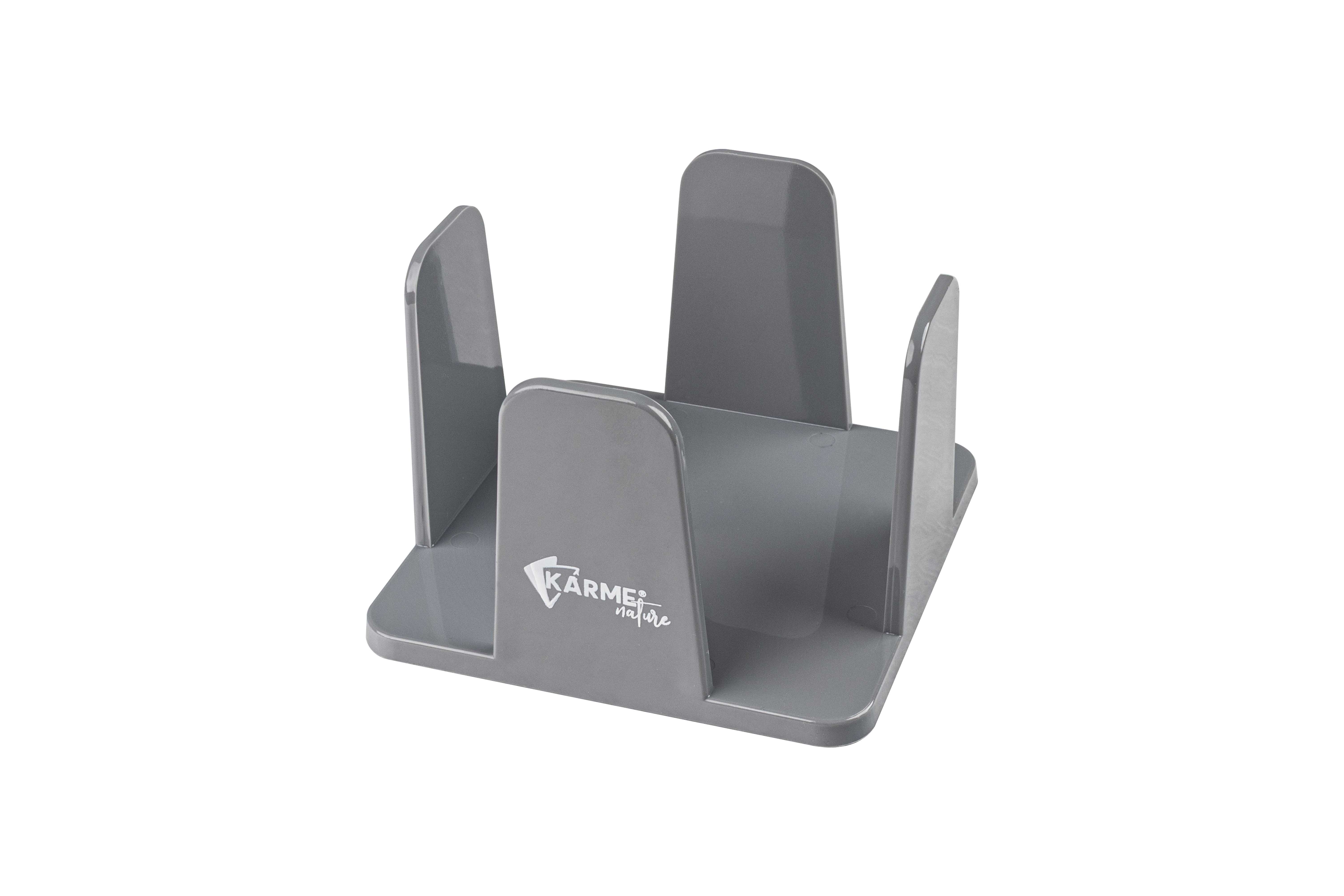 Servilletero PS 20x20cm Gris -KARME.- 24uds