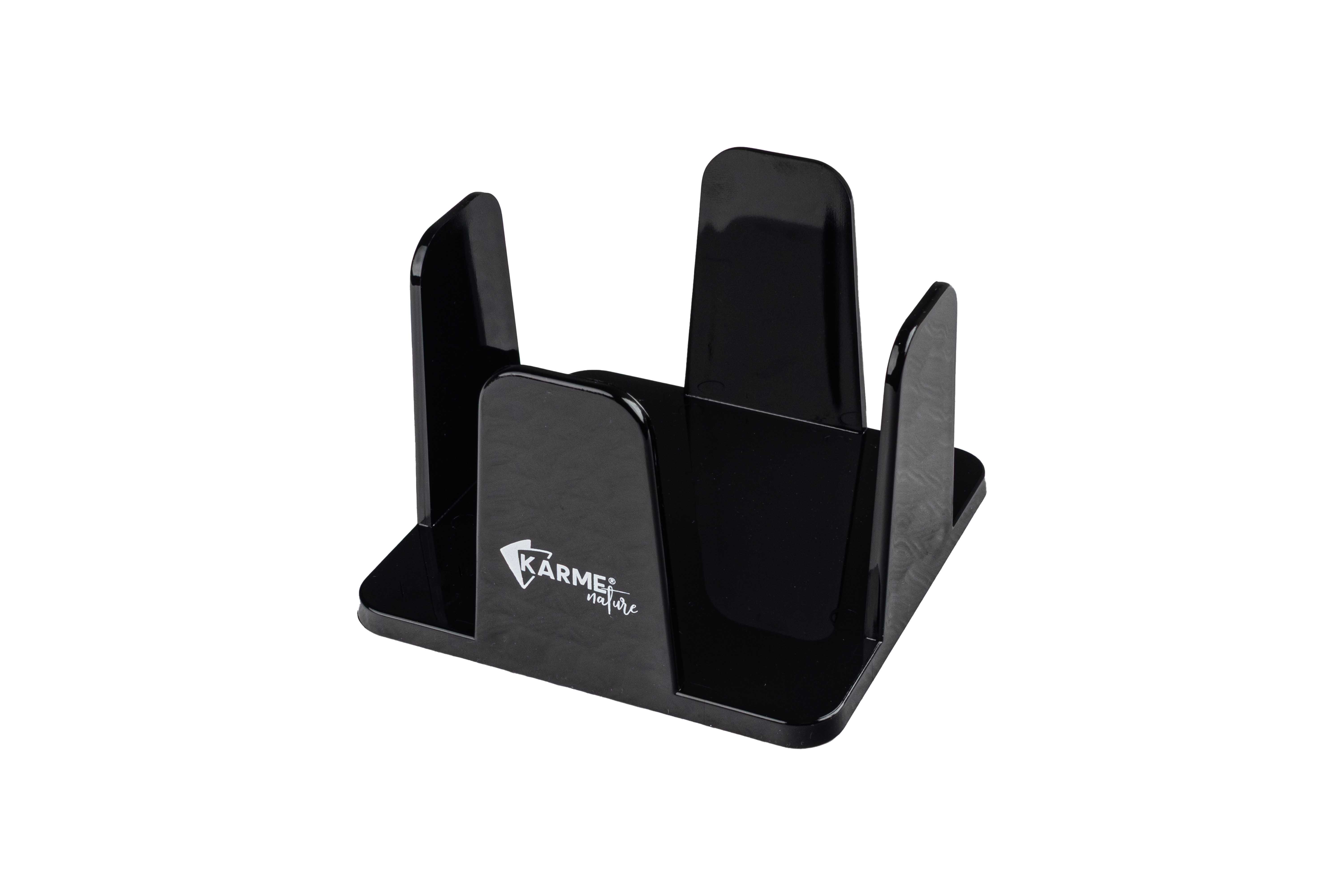 Servilletero PS 20x20cm Negro -KARME.- 24uds