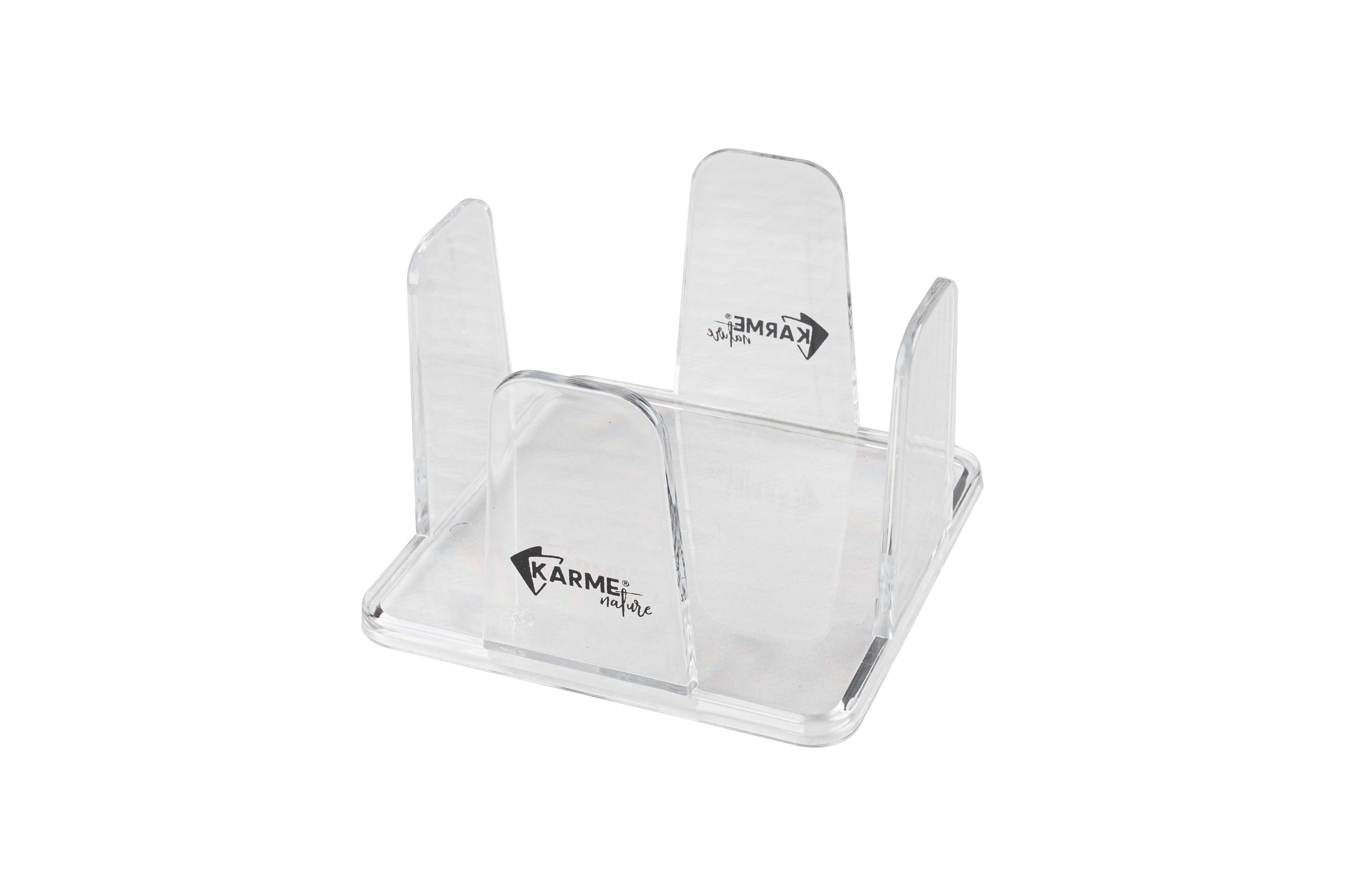 Servilletero PS 20x20cm Transparente -KARME- 24uds