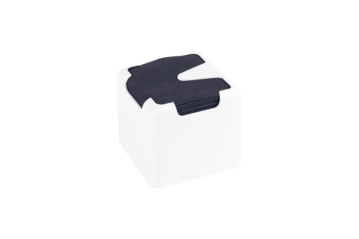 Servilletero WINDLOCK 20x20cm Blanco, 12uds.