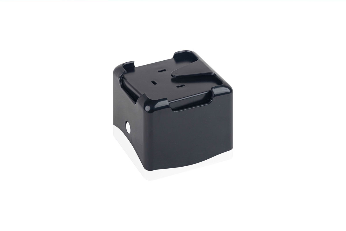 Servilletero WINDLOCK 20x20cm Tapa Negra y Base Blanca, 12uds.