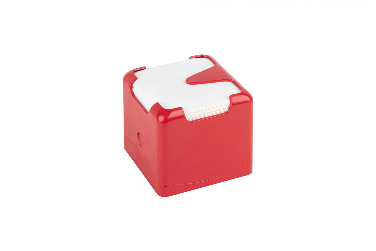 Servilletero WINDLOCK 20x20cm Rojo, 12uds.