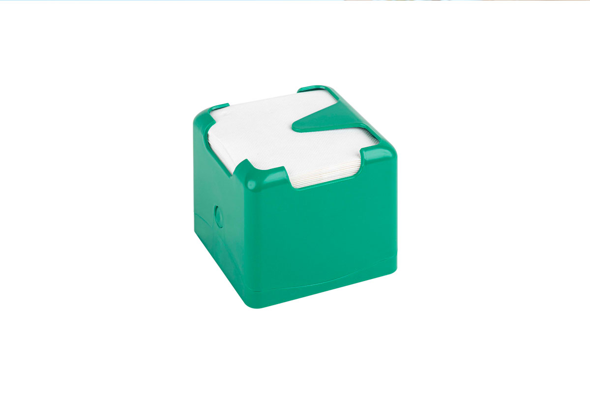 Servilletero WINDLOCK 20x20cm Verde, 12uds.