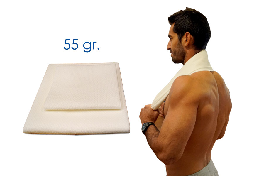 Toalla Superabsorbente 40x80cm 55gr, 500uds (5pq. x 100uds)