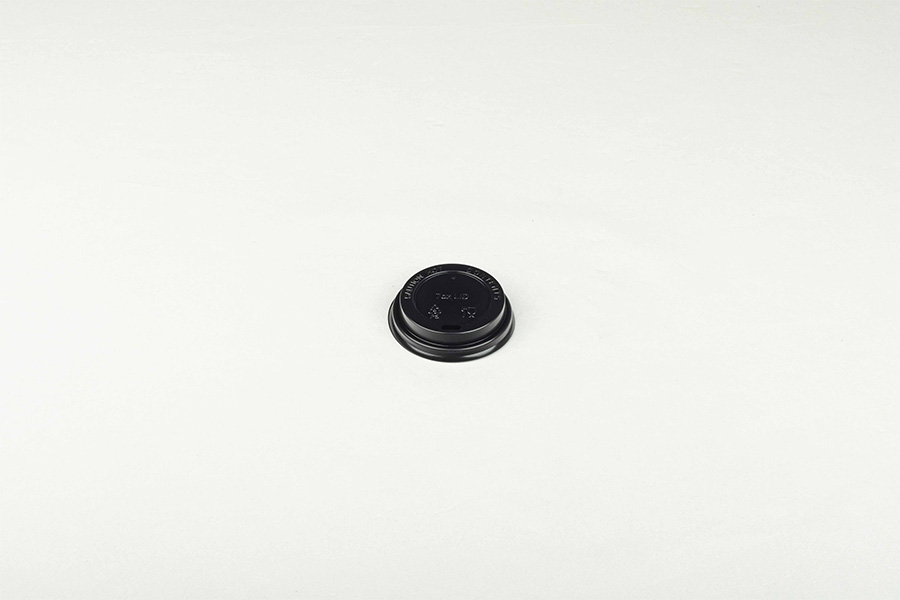 Tapa Vaso Papel 200cc 7oz Negro, 50uds x 20pq