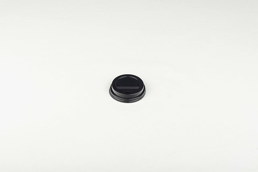 Tapa Vaso Papel 240cc 8oz Negro, 50uds x 20pq