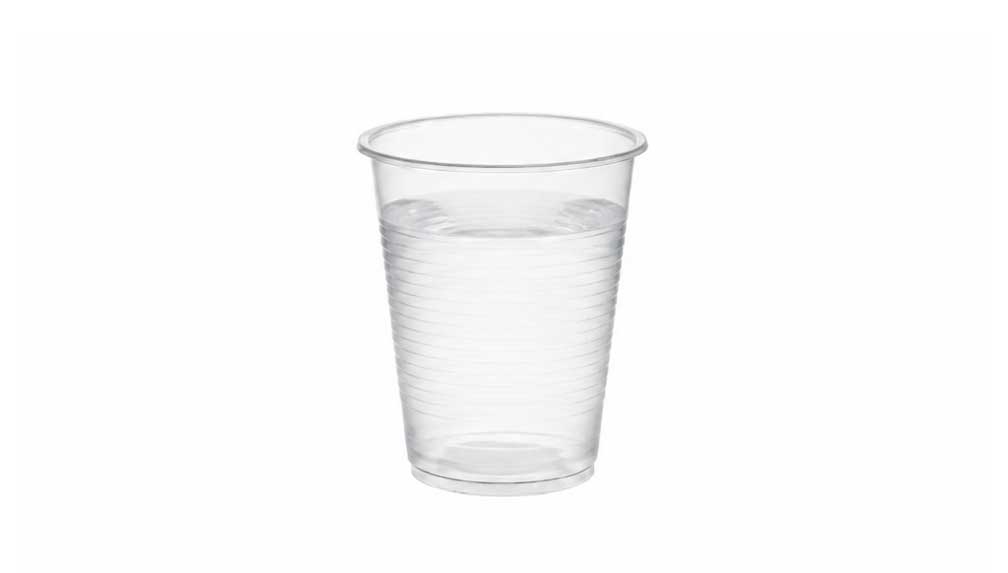 Vaso Reutilizable PP 200cc Transparente, 100uds x 30pq