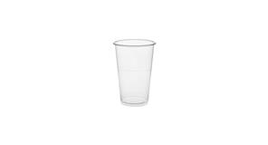 Vaso Reutilizable PP 330cc Transparente, 100uds x 25pq