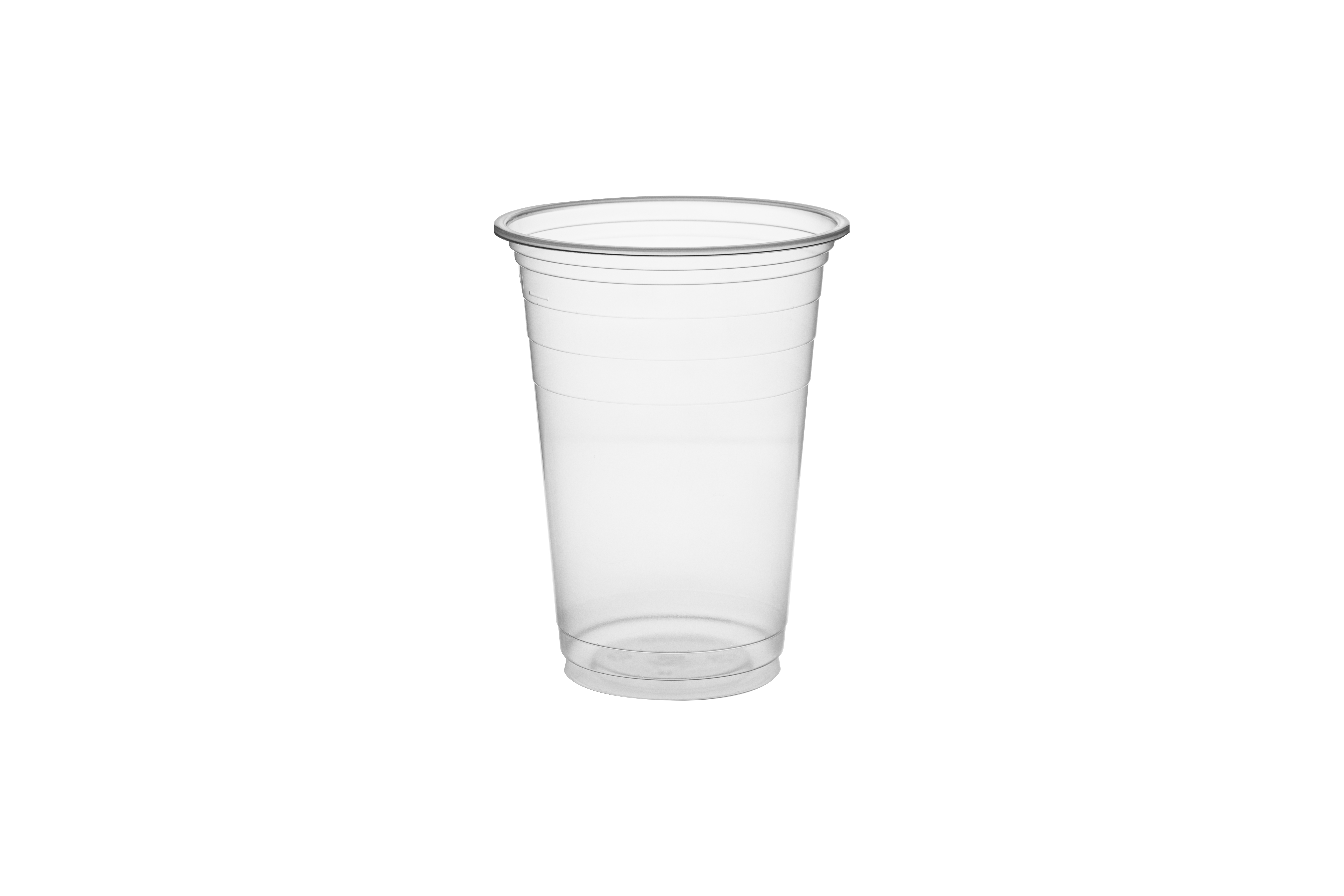Vaso Reutilizable PP 500cc Transparente, 25uds x 16pq